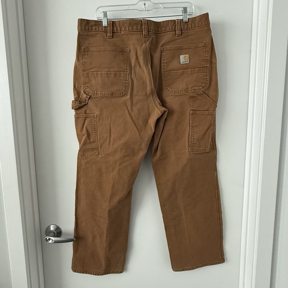 Carhartt Carpenter Pants Men 38x30 Tan Relaxed Fit
